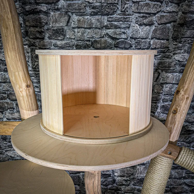 Naturkratzbaum 206 cm hoch Kratzbaum Natur Holz Design 2817 Katzenbaum
