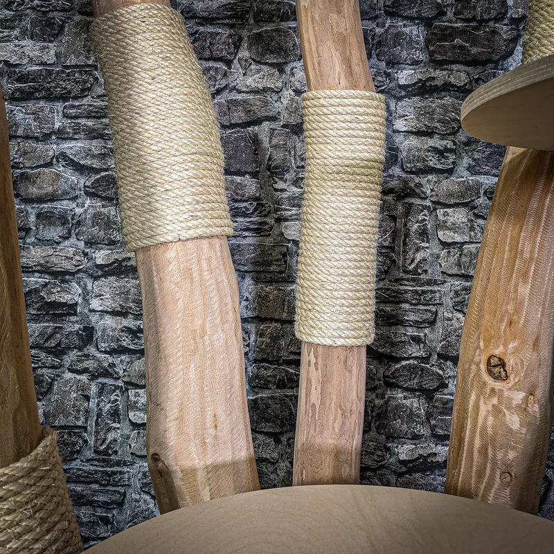 Naturkratzbaum 206 cm hoch Kratzbaum Natur Holz Design 2817 Katzenbaum