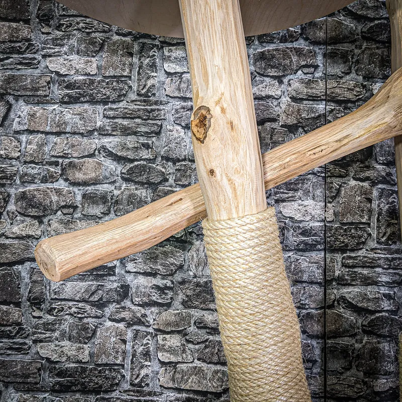 Naturkratzbaum 2812 Kratzbaum Natur Holz Design 203 cm hoch Katzenbaum