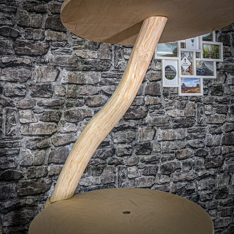 Naturkratzbaum 2811 Kratzbaum Natur Holz Design 226 cm hoch Katzenbaum