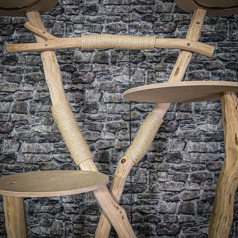 Naturkratzbaum 175 cm hoch Kratzbaum Natur Holz Design 2801 Katzenbaum