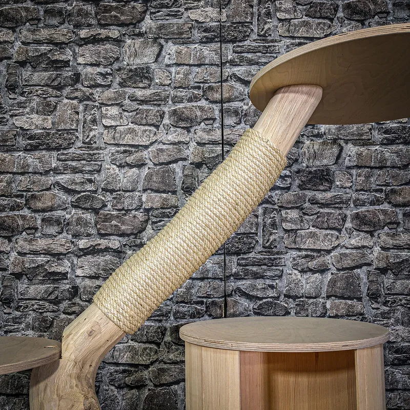 Naturkratzbaum 104 cm hoch Kratzbaum Natur Holz Design 2803 Katzenbaum