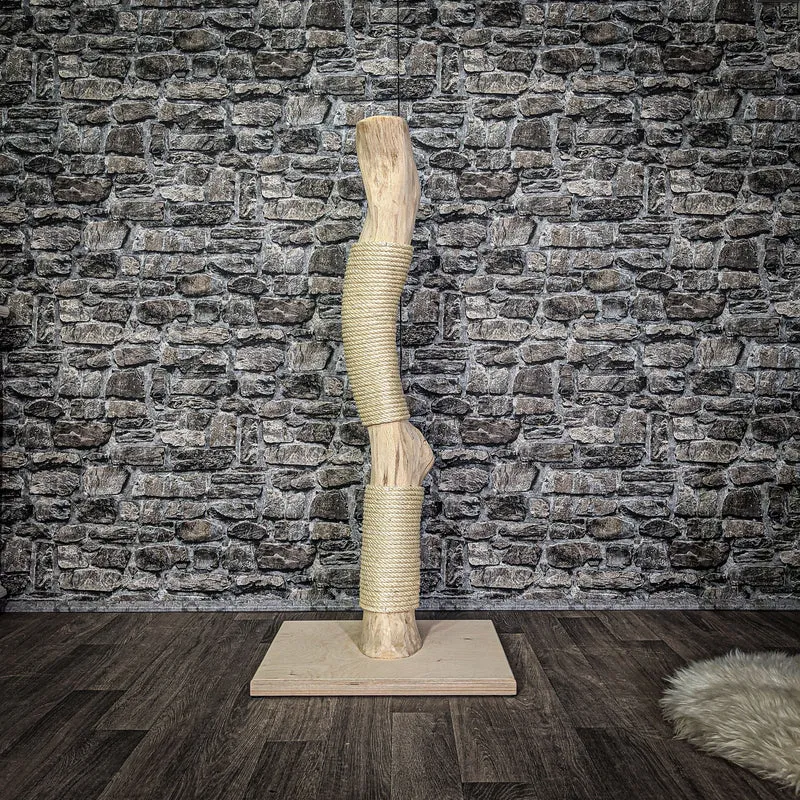 Kratzstamm 115 cm hoch Natur Holz Design Kratzbaum 2810 Naturkratzbaum
