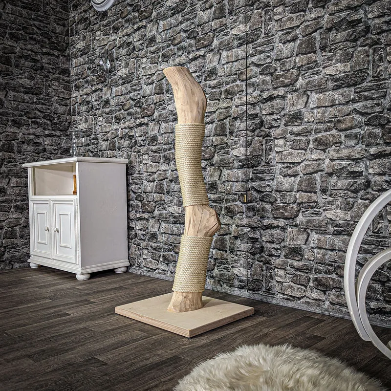 Kratzstamm 115 cm hoch Natur Holz Design Kratzbaum 2810 Naturkratzbaum