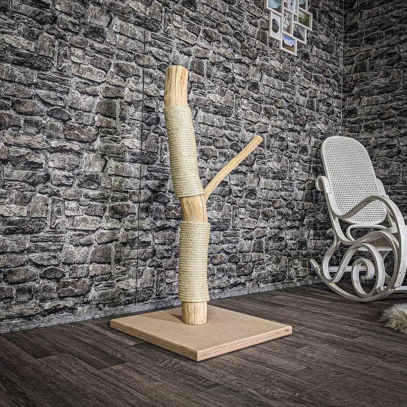 Kratzstamm 107 cm hoch Natur Holz Design Kratzbaum 2794 Naturkratzbaum