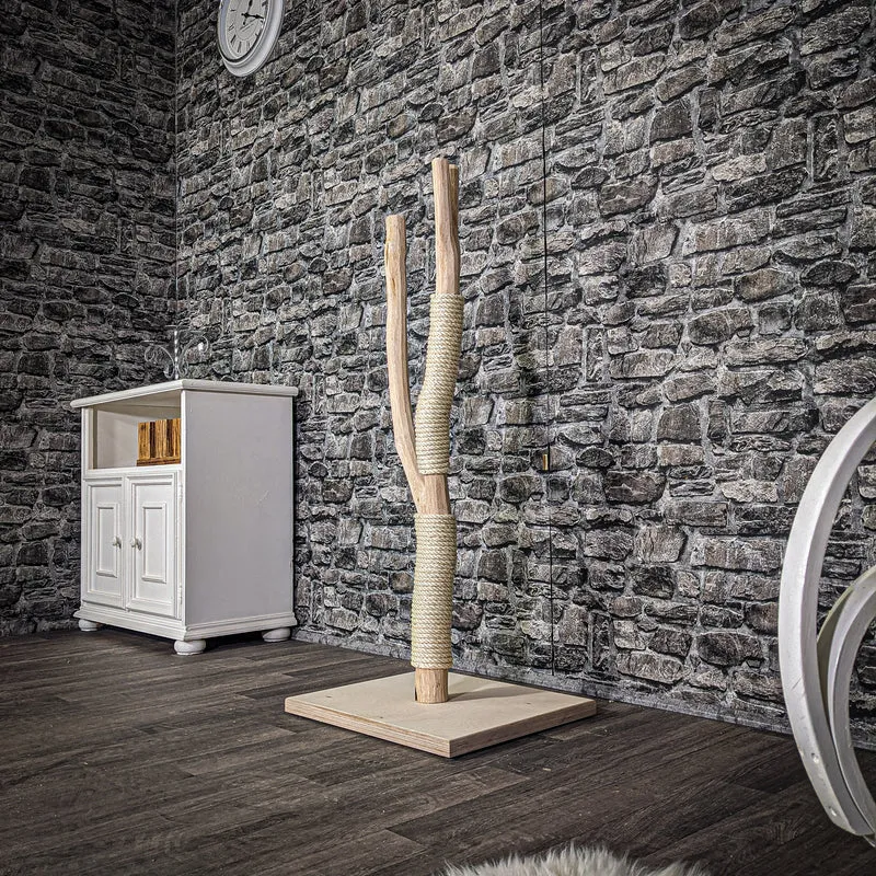 Kratzstamm 112 cm hoch Natur Holz Design Kratzbaum 2793 Naturkratzbaum