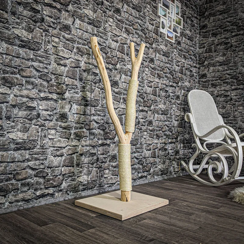 Kratzstamm 112 cm hoch Natur Holz Design Kratzbaum 2793 Naturkratzbaum