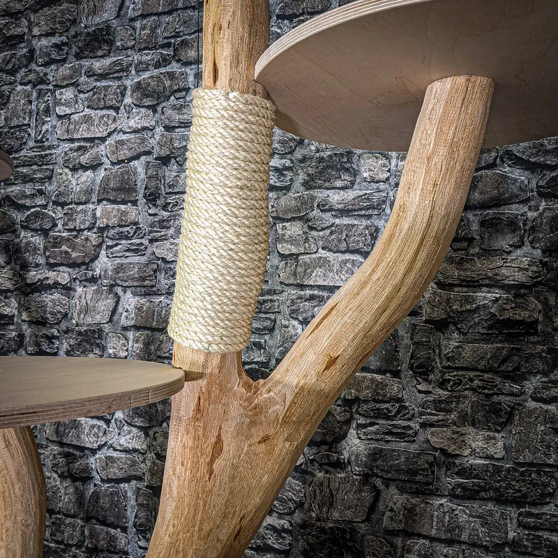 Naturkratzbaum 180 cm hoch Kratzbaum Natur Holz Design 2792 Katzenbaum
