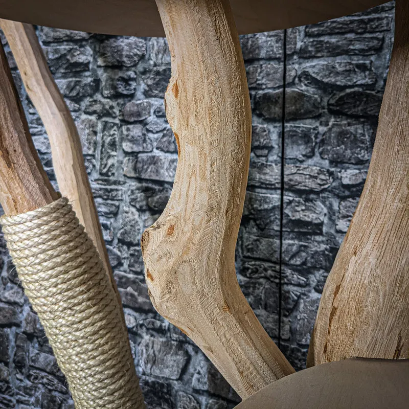 Naturkratzbaum 180 cm hoch Kratzbaum Natur Holz Design 2792 Katzenbaum