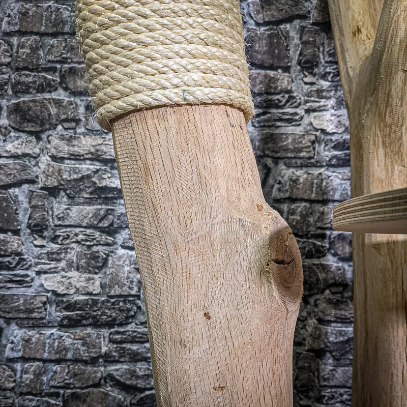 Naturkratzbaum 203 cm hoch Kratzbaum Natur Holz Design 2791 Katzenbaum