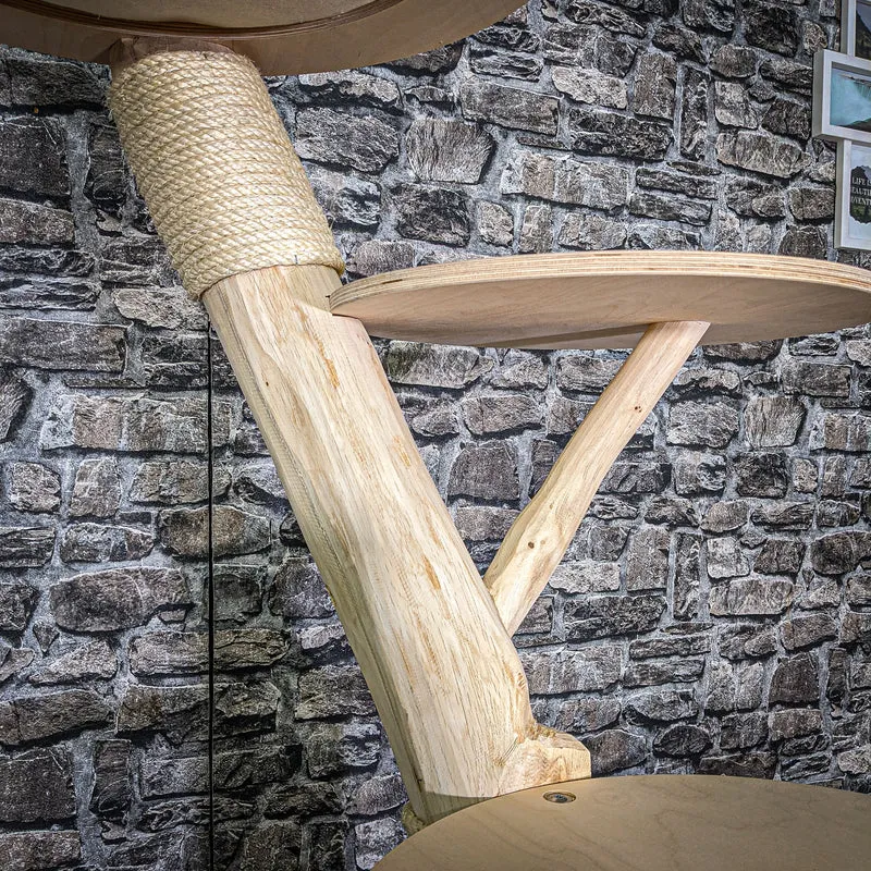 Naturkratzbaum 162 cm hoch Kratzbaum Natur Holz Design 2789 Katzenbaum