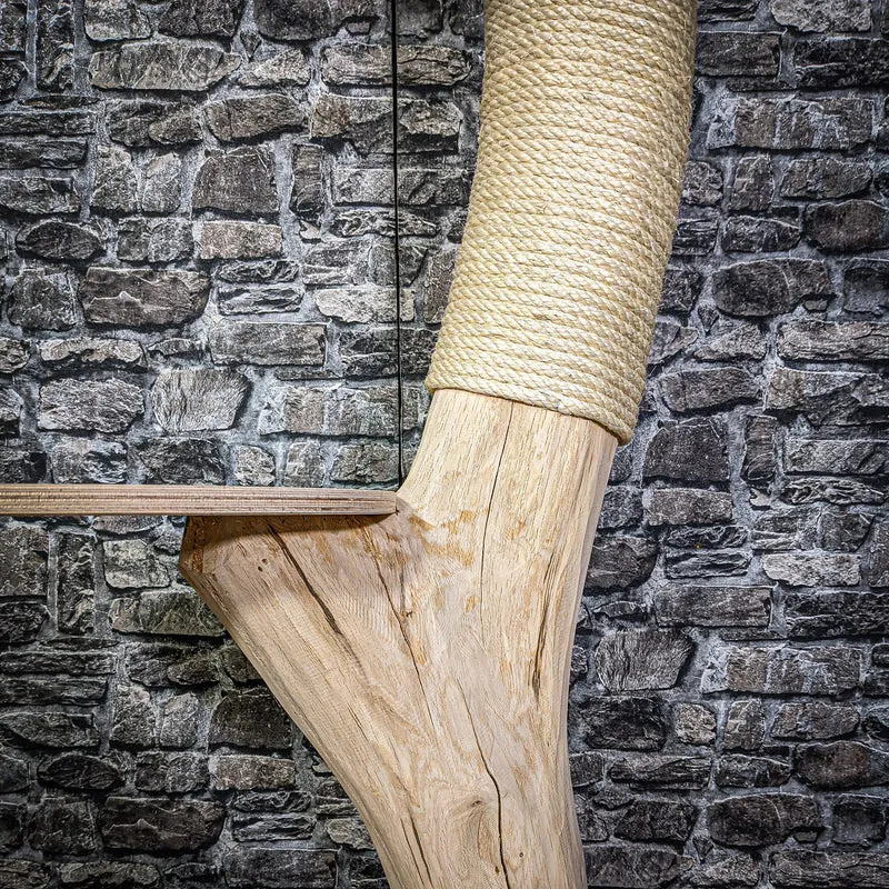 Naturkratzbaum 162 cm hoch Kratzbaum Natur Holz Design 2789 Katzenbaum
