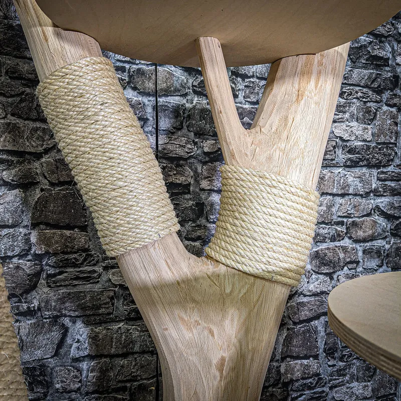 Naturkratzbaum 175 cm hoch Kratzbaum Natur Holz Design 2788 Katzenbaum
