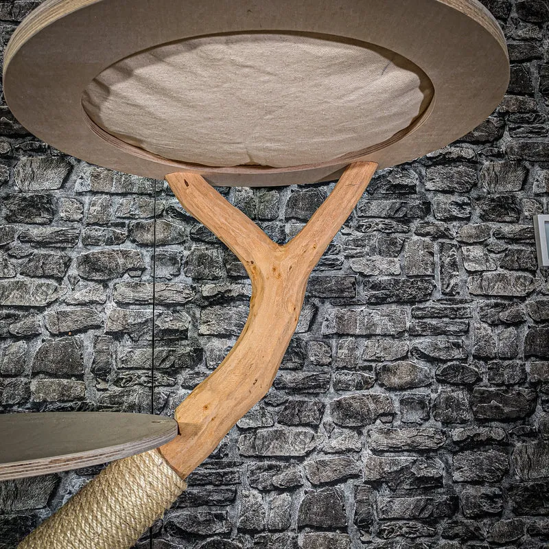 Naturkratzbaum 185 cm hoch Kratzbaum Natur Holz Design 2946 Katzenbaum