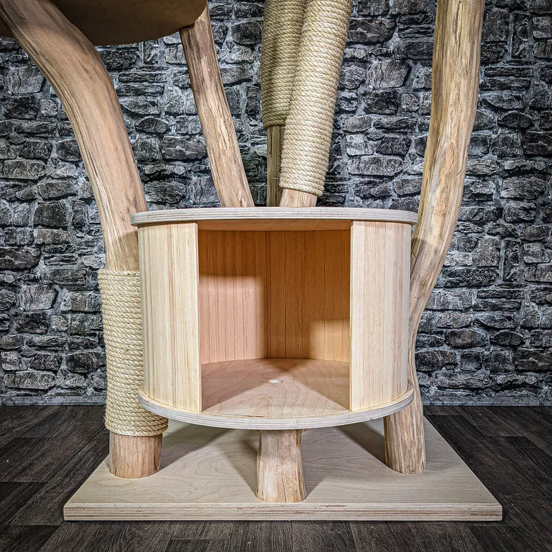 Naturkratzbaum 2944 Kratzbaum Natur Holz Design 216 cm hoch Katzenbaum