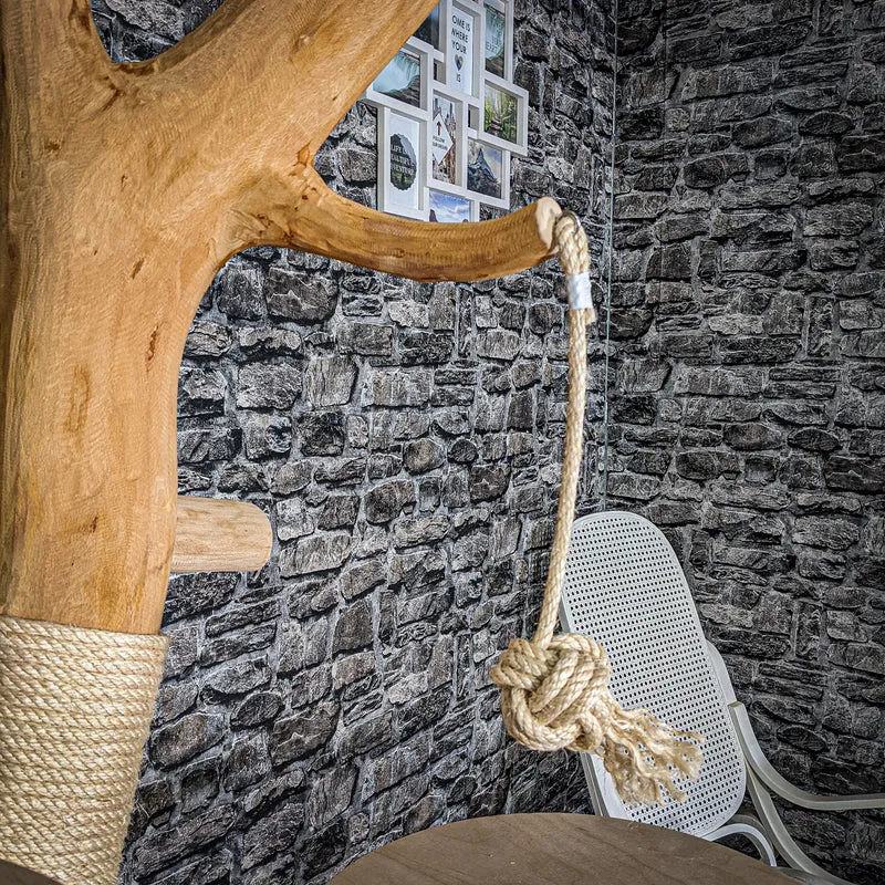 Naturkratzbaum 206 cm hoch Kratzbaum Natur Holz Design 2934 Katzenbaum
