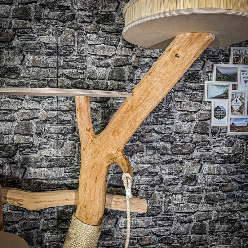 Naturkratzbaum 206 cm hoch Kratzbaum Natur Holz Design 2934 Katzenbaum