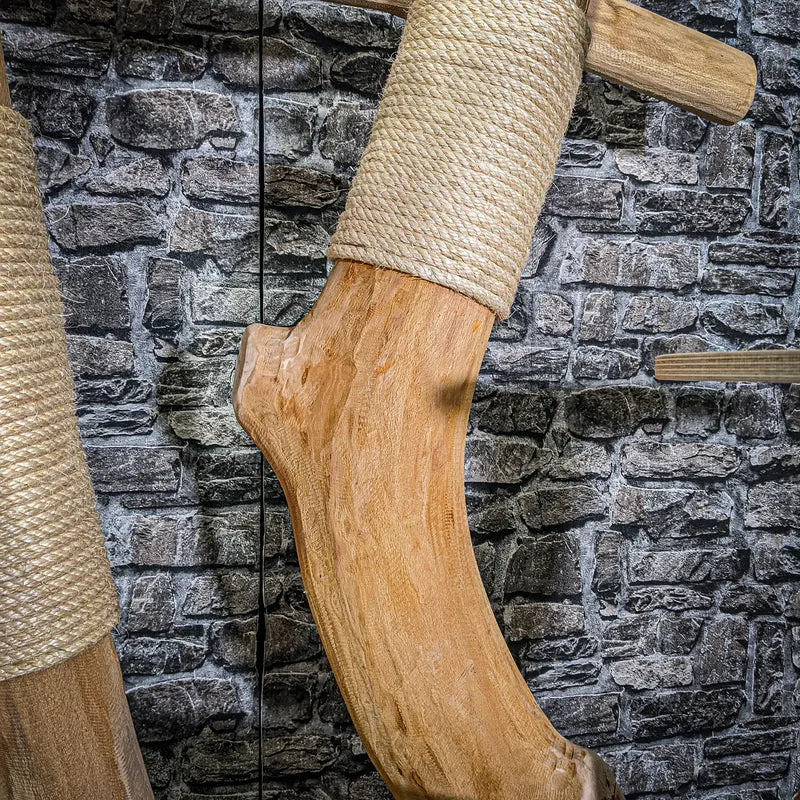 Naturkratzbaum 206 cm hoch Kratzbaum Natur Holz Design 2934 Katzenbaum