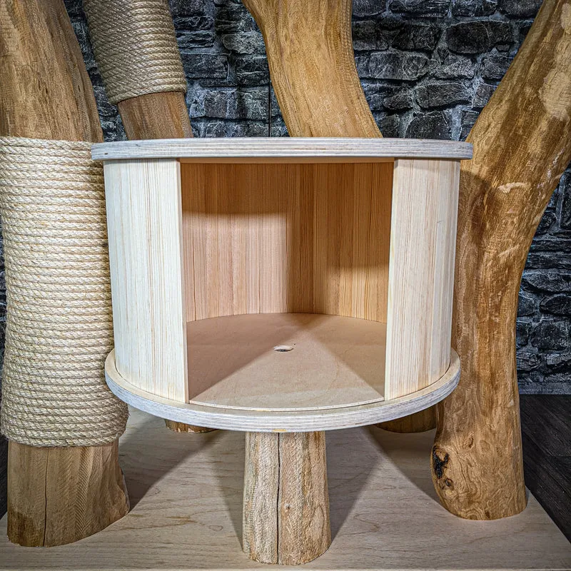 Naturkratzbaum 206 cm hoch Kratzbaum Natur Holz Design 2934 Katzenbaum