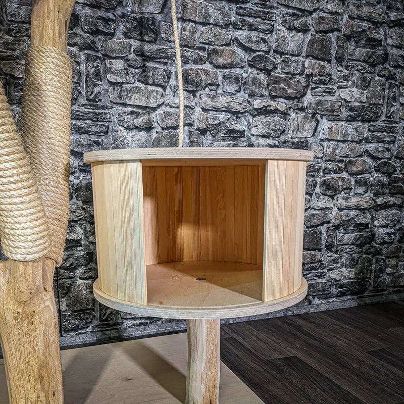 Naturkratzbaum 123 cm hoch Kratzbaum Natur Holz Design 2939 Katzenbaum