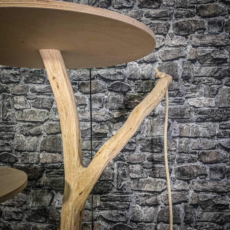 Naturkratzbaum 123 cm hoch Kratzbaum Natur Holz Design 2939 Katzenbaum