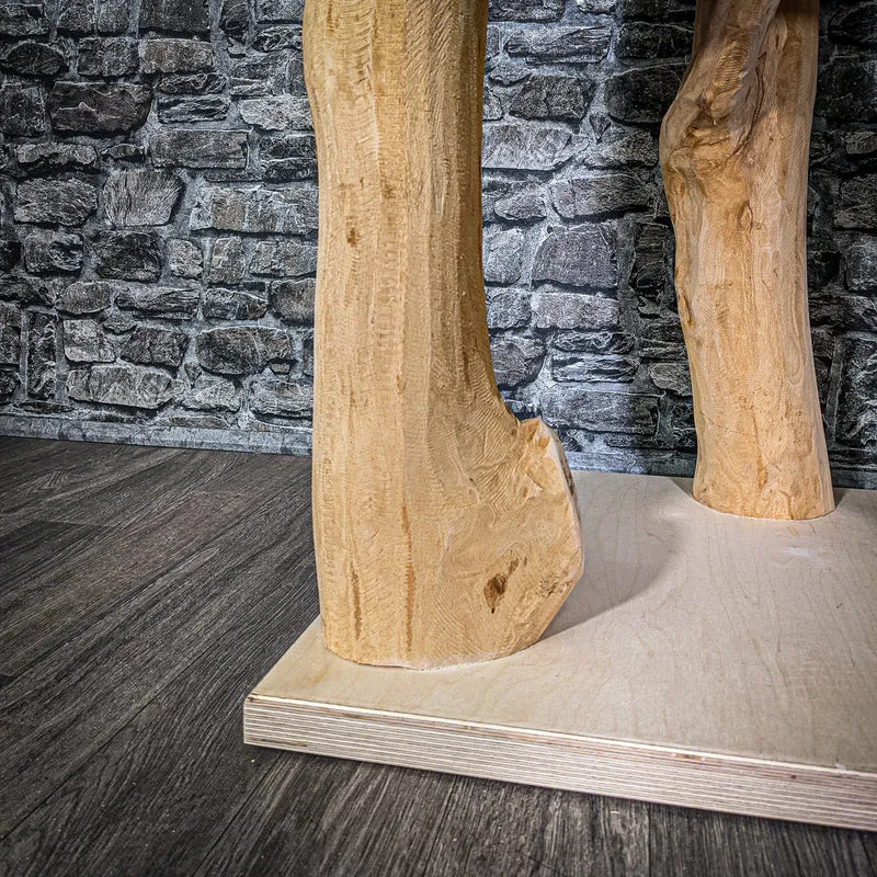 Naturkratzbaum 2931 Kratzbaum Natur Holz Design 145 cm hoch Katzenbaum