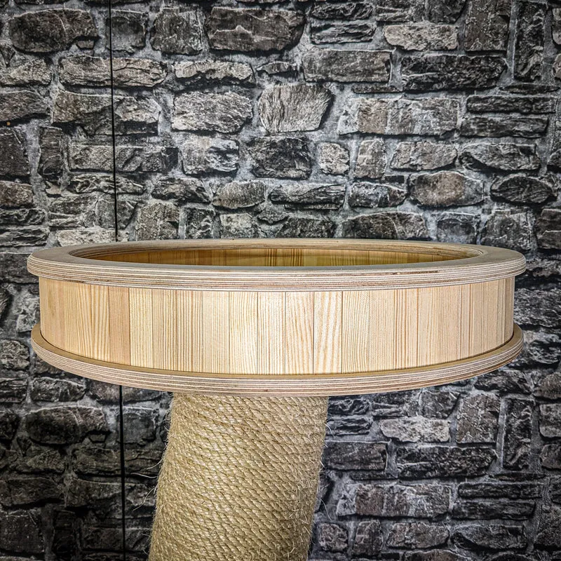 Naturkratzbaum 142 cm hoch Kratzbaum Natur Holz Design 2937 Katzenbaum