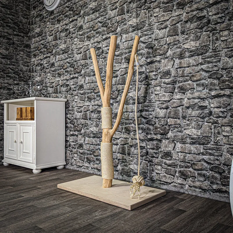Kratzstamm 122 cm hoch Natur Holz Design Kratzbaum 2938 Naturkratzbaum