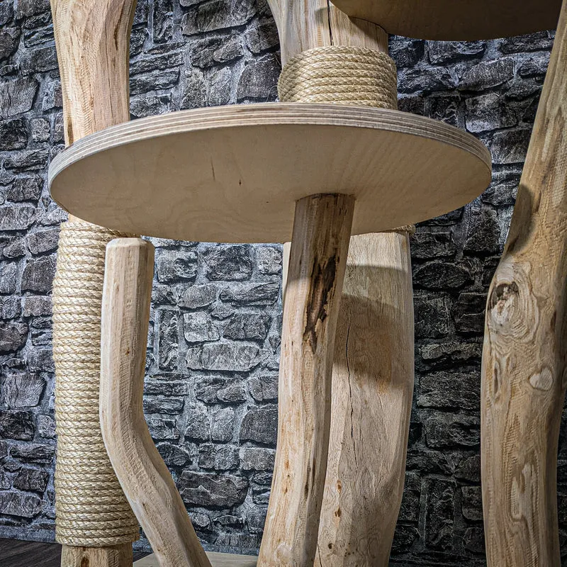 Naturkratzbaum 2935 Kratzbaum Natur Holz Design 175 cm hoch Katzenbaum