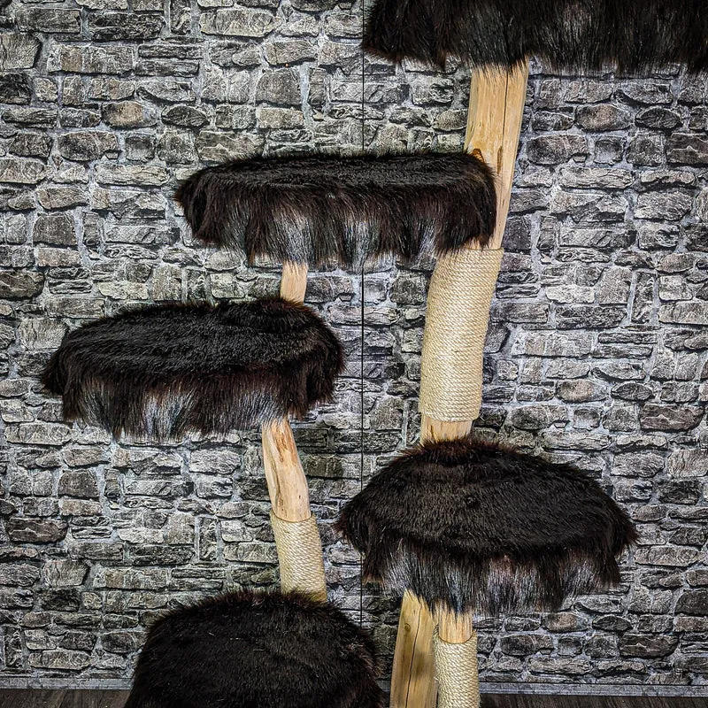 Naturkratzbaum 2927 Kratzbaum Natur Holz Design 172 cm hoch Katzenbaum
