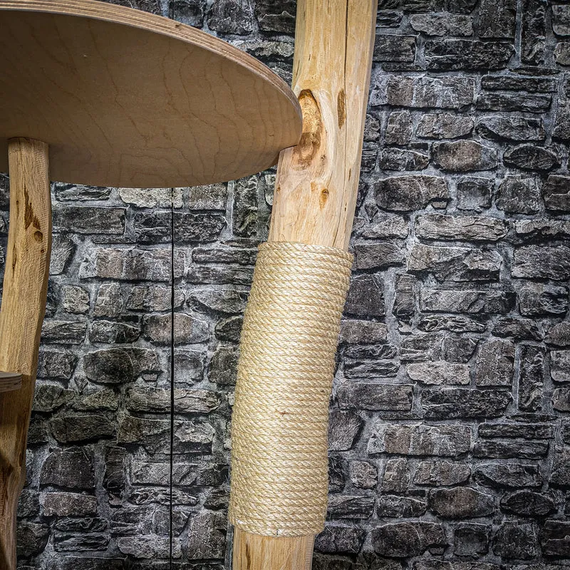 Naturkratzbaum 2927 Kratzbaum Natur Holz Design 172 cm hoch Katzenbaum