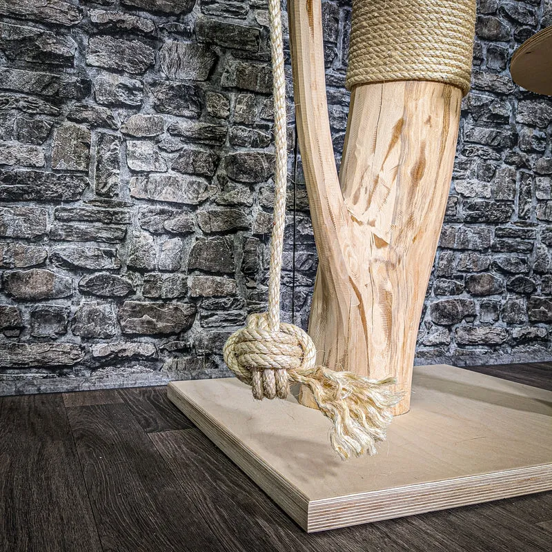 Naturkratzbaum 113 cm hoch Kratzbaum Natur Holz Design 2926 Katzenbaum