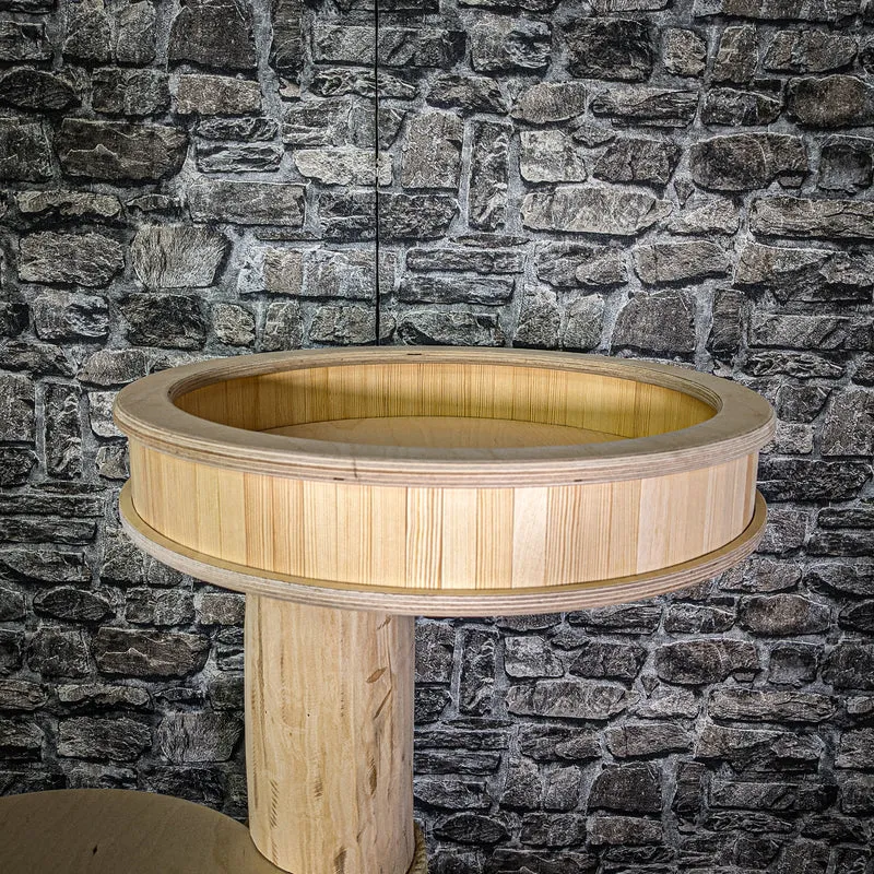 Naturkratzbaum 113 cm hoch Kratzbaum Natur Holz Design 2926 Katzenbaum