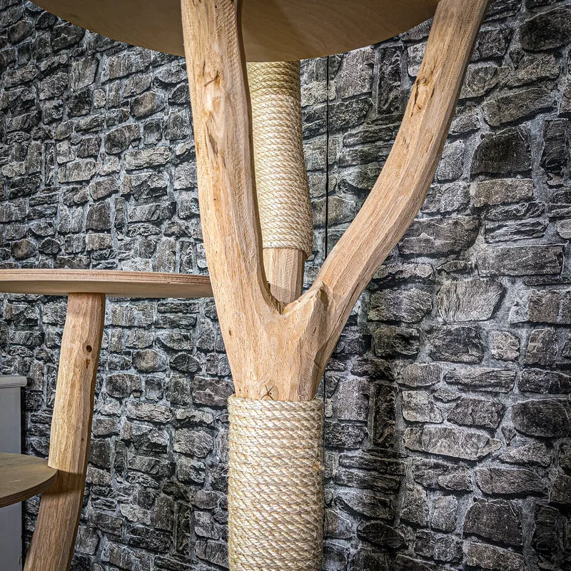 Naturkratzbaum 182 cm hoch Kratzbaum Natur Holz Design 2922 Katzenbaum