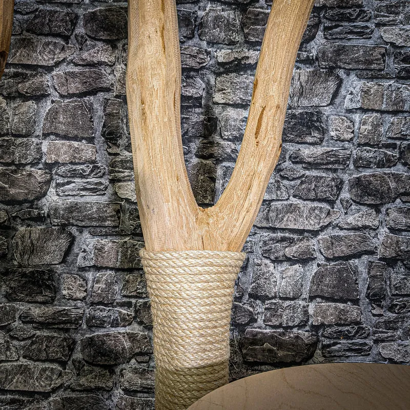 Naturkratzbaum 2920 Kratzbaum Natur Holz Design 177 cm hoch Katzenbaum