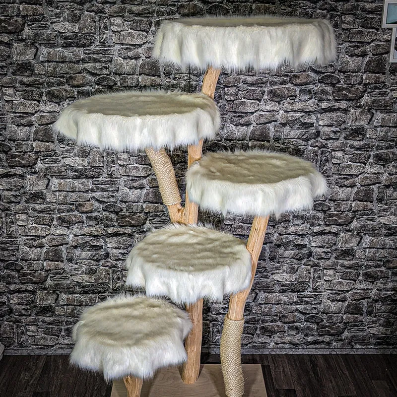 Naturkratzbaum 2919 Kratzbaum Natur Holz Design 175 cm hoch Katzenbaum