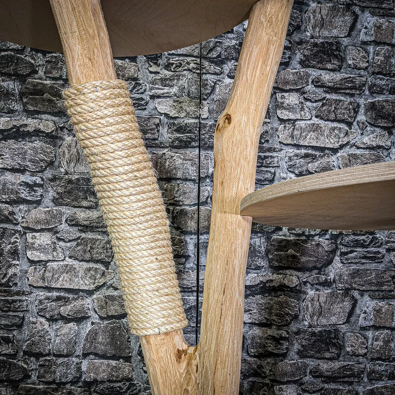 Naturkratzbaum 2919 Kratzbaum Natur Holz Design 175 cm hoch Katzenbaum