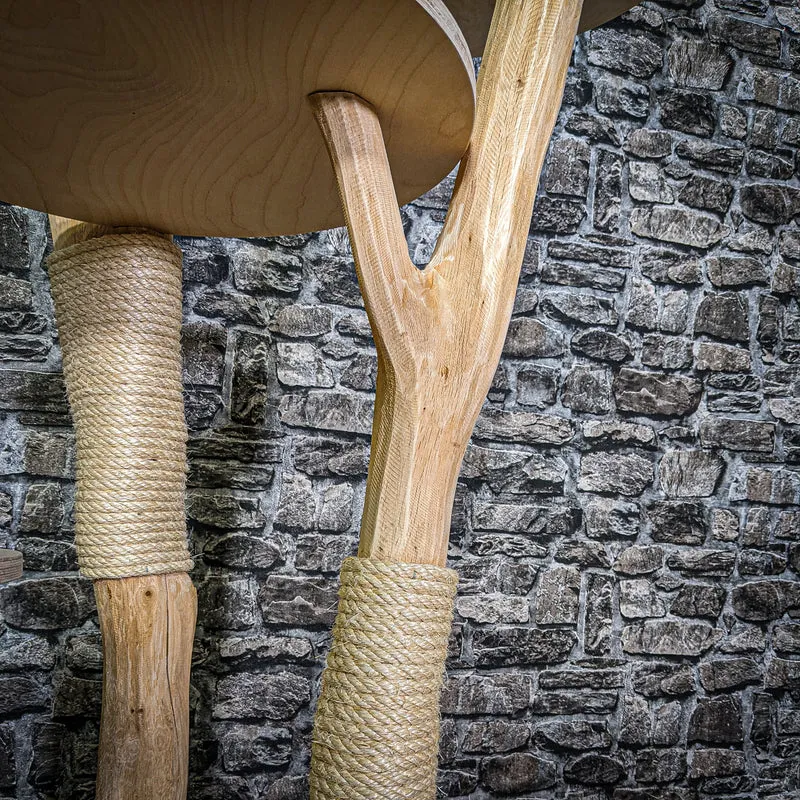 Naturkratzbaum 2919 Kratzbaum Natur Holz Design 175 cm hoch Katzenbaum