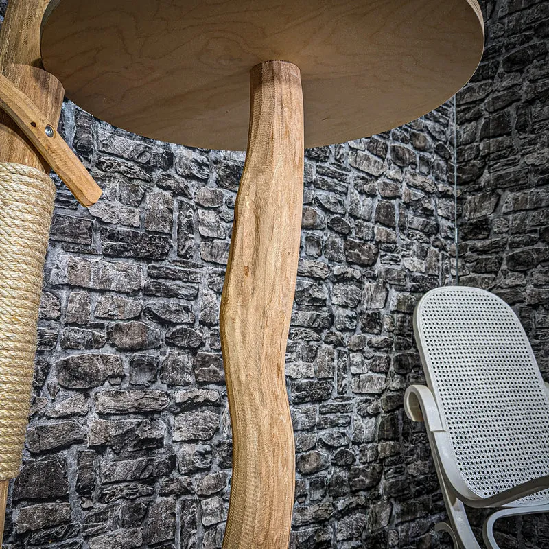 Naturkratzbaum 2916 Kratzbaum Natur Holz Design 176 cm hoch Katzenbaum
