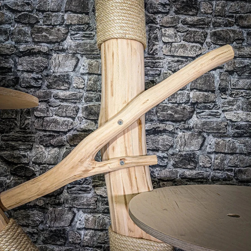 Naturkratzbaum 170 cm hoch Kratzbaum Natur Holz Design 2909 Katzenbaum