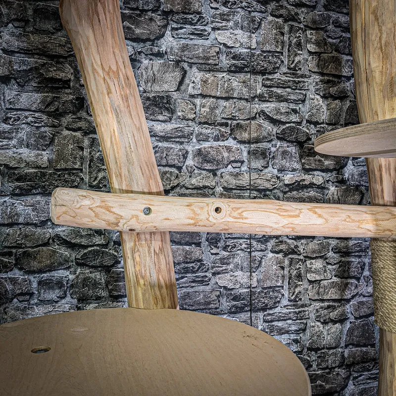 Naturkratzbaum 2906 Kratzbaum Natur Holz Design 233 cm hoch Katzenbaum