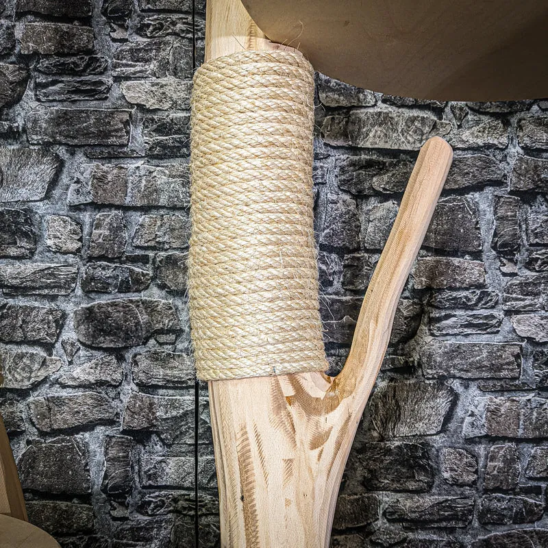 Naturkratzbaum 215 cm hoch Kratzbaum Natur Holz Design 2901 Katzenbaum