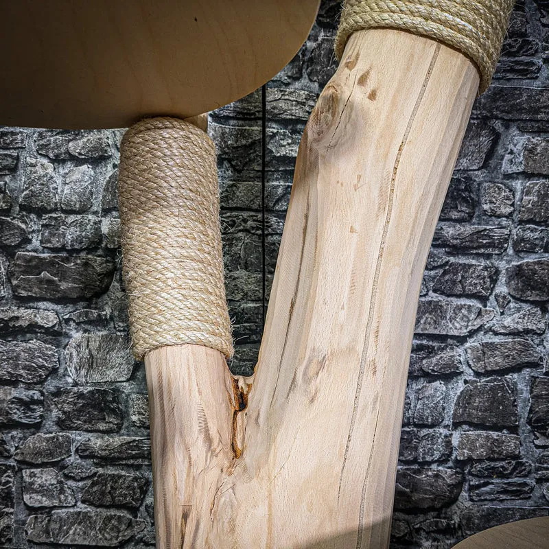 Naturkratzbaum 2898 Kratzbaum Natur Holz Design 166 cm hoch Katzenbaum