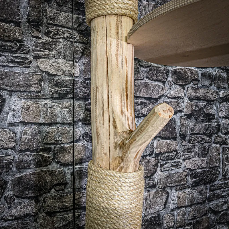 Naturkratzbaum 180 cm hoch Kratzbaum Natur Holz Design 2897 Katzenbaum