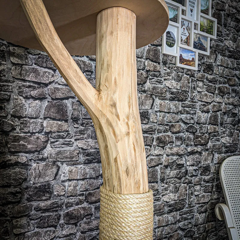 Naturkratzbaum 180 cm hoch Kratzbaum Natur Holz Design 2897 Katzenbaum
