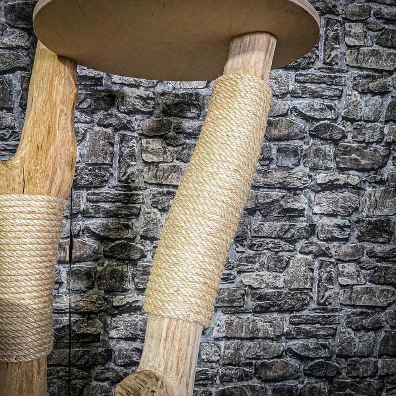 Naturkratzbaum 177 cm hoch Kratzbaum Natur Holz Design 2896 Katzenbaum