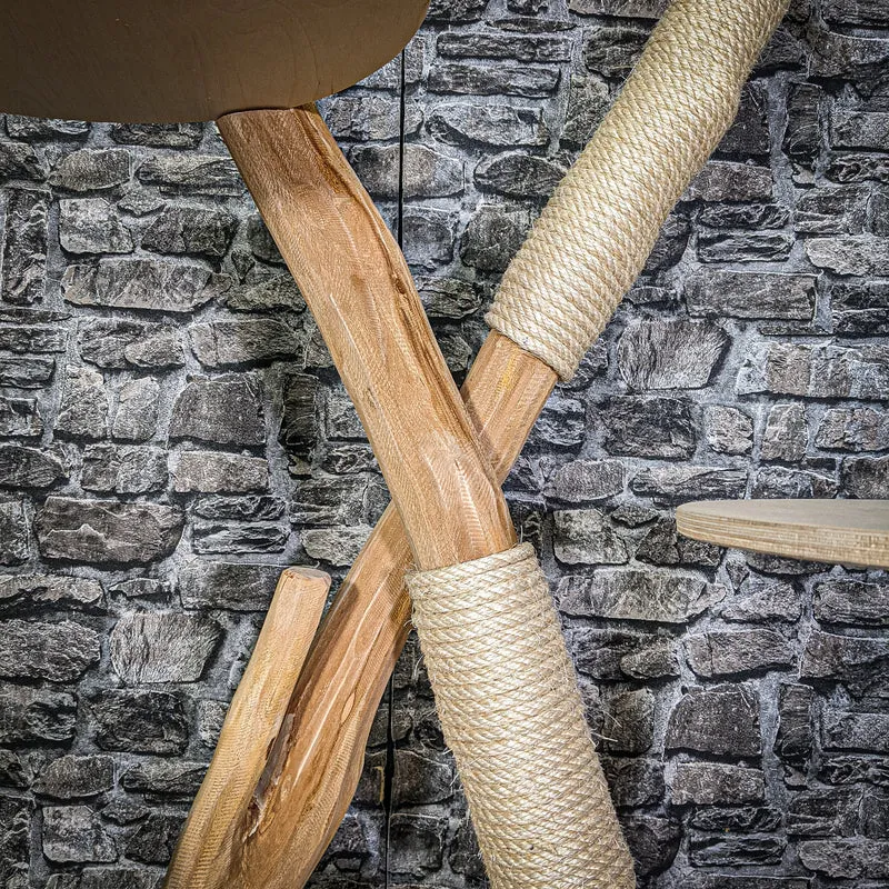 Naturkratzbaum 175 cm hoch Kratzbaum Natur Holz Design 2894 Katzenbaum