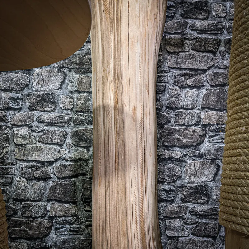 Naturkratzbaum 150 cm hoch Kratzbaum Natur Holz Design 2890 Katzenbaum