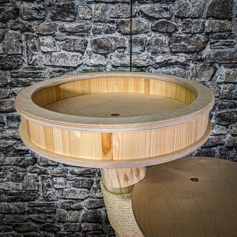Naturkratzbaum 100 cm hoch Kratzbaum Natur Holz Design 2881 Katzenbaum
