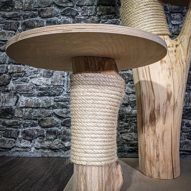 Naturkratzbaum 100 cm hoch Kratzbaum Natur Holz Design 2881 Katzenbaum